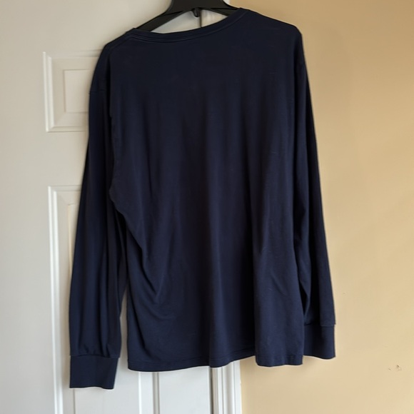 GAP LOGO LONG SLEEVE TEE BLUE WITH WHITE LOGO SIXE XL - Picture 2 of 3